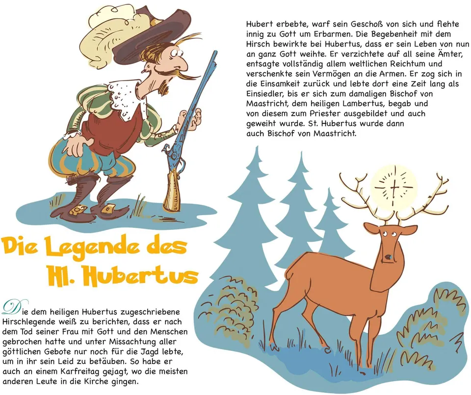 Die Legende des heiligen Hubertus