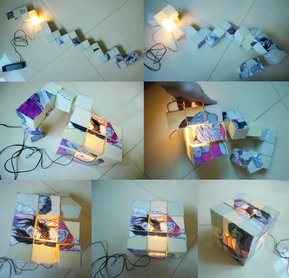 Rubik’s cube lamp (Objekt)
