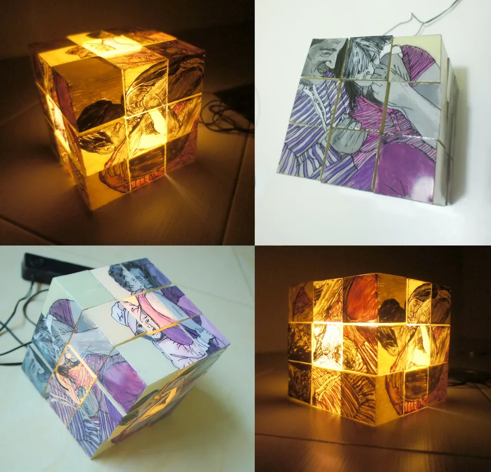 Rubik’s cube lamp (Objekt)