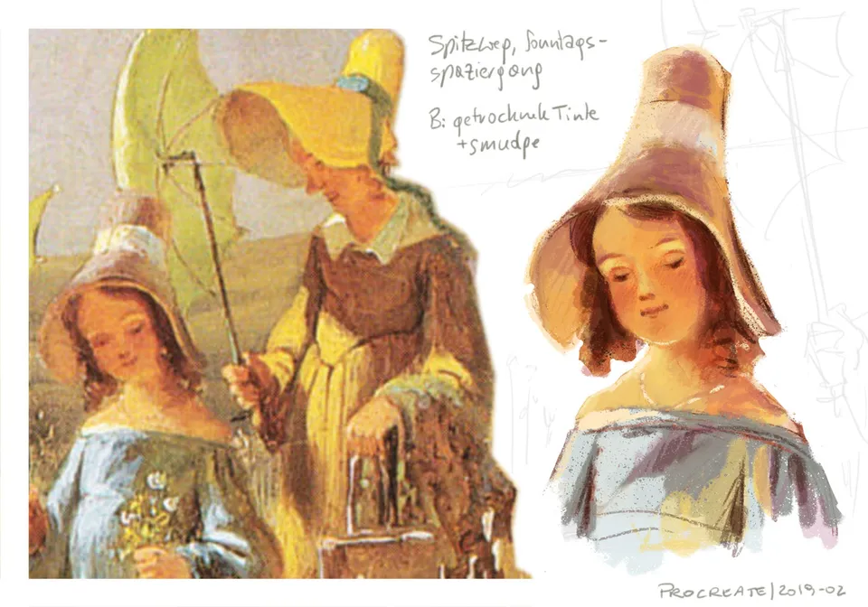 IPad: Studie / Carl Spitzweg, Sonntagsspaziergang