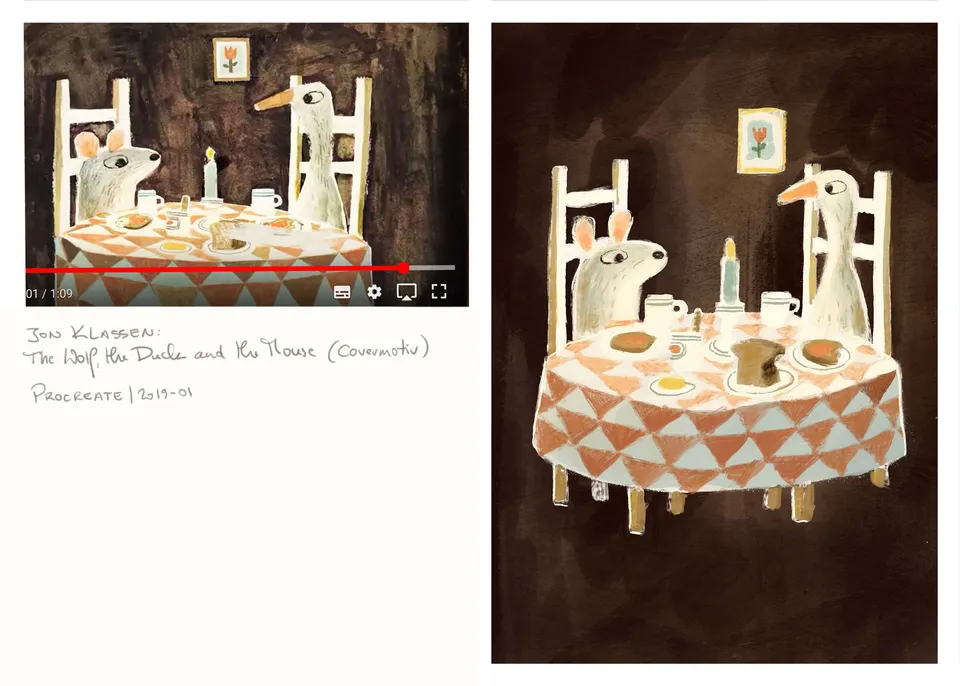 IPad: Studie / Jon Klassen, The Wolf, the Duck & the Mouse