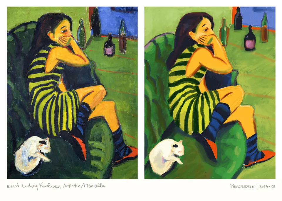 IPad: Studie / Ernst Ludwig Kirchner, Artistin (Marzella)