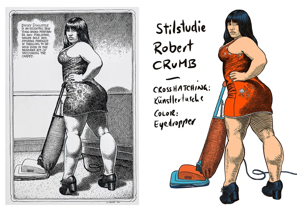 IPad: Studie / Robert Crumb,  Art and Beauty Magazine-Page