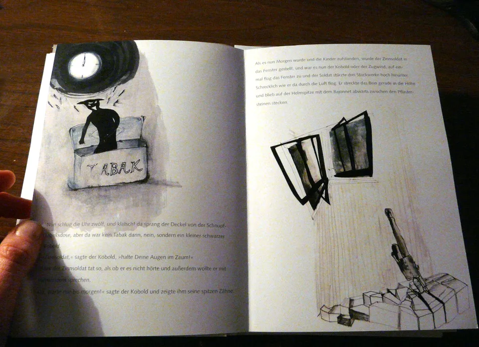 Storyboard für ein Kinderbuch (Herz aus Zinn)