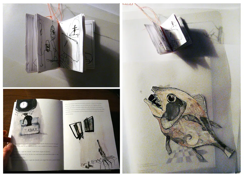 Storyboard für ein Kinderbuch (Herz aus Zinn)