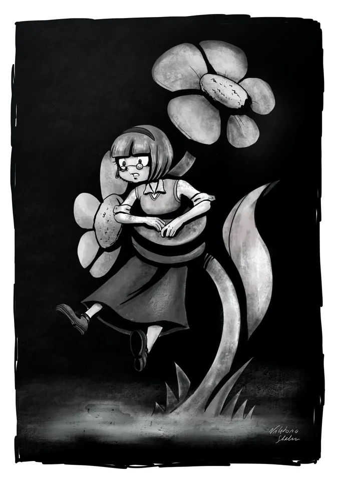 Figur aus dem Comic "Wer im Glashaus sitzt"