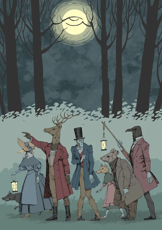 Illustrations for the Graphic-Novel "Hedera" at Becco Giallo Publishing