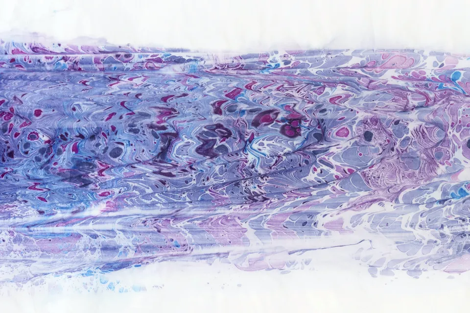 detail of Ebru painting