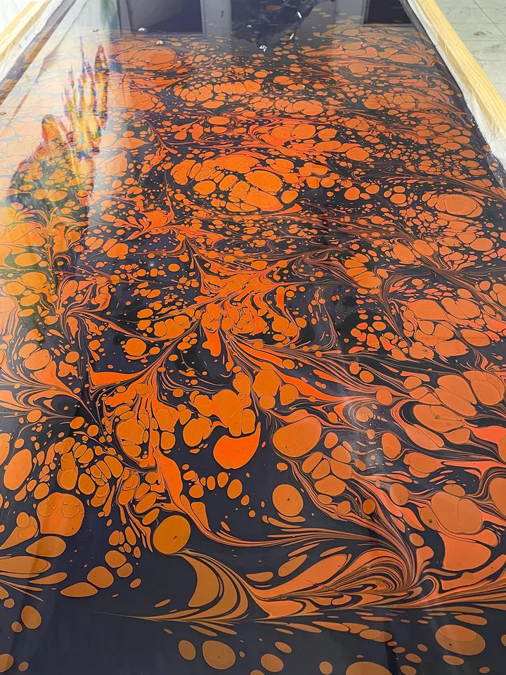 paint on water