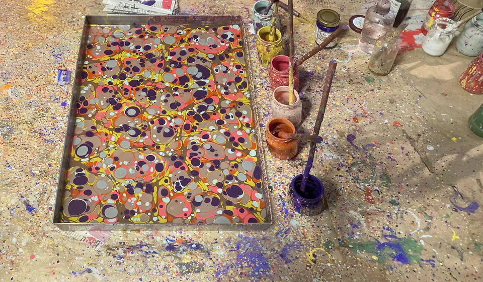 paint on water