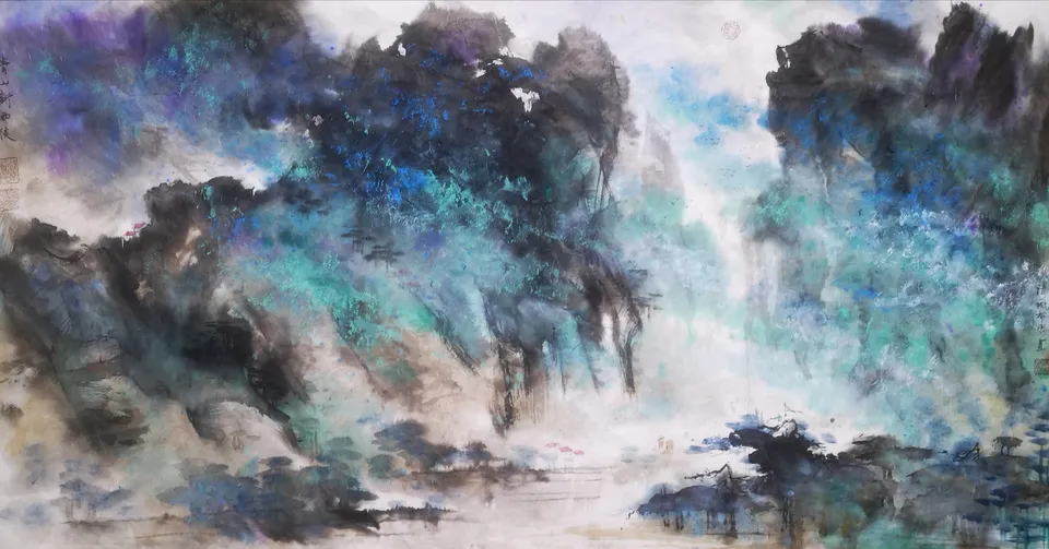 Sommerlandschaft nach Regen