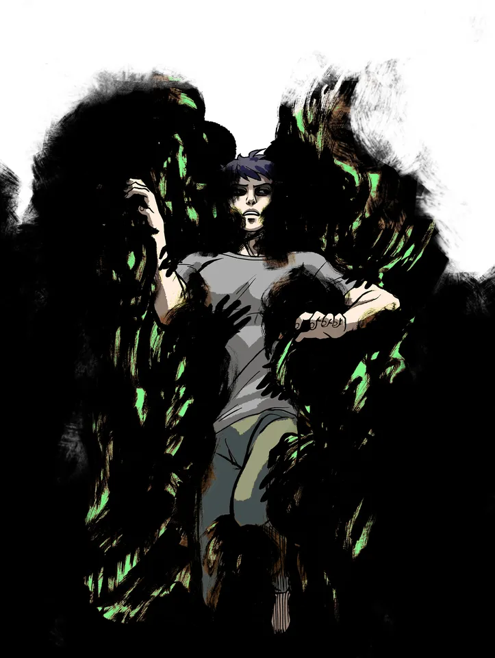 Cover-Illustration für ein Horror-Comic