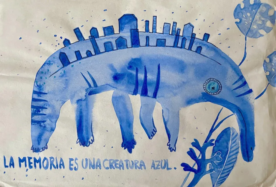 la memoria es una creatura azul
