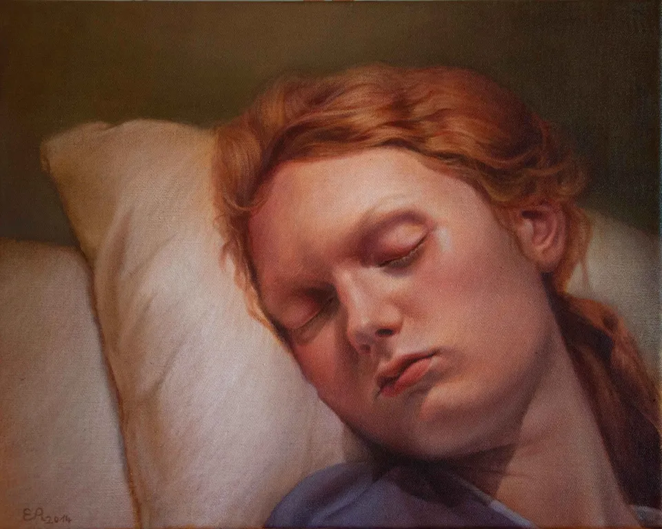 Schlafendes Portrait