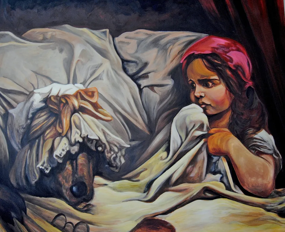 Little Red Riding Hood (nach dem gleichnahmigen Gemälde von Alfons Dore)