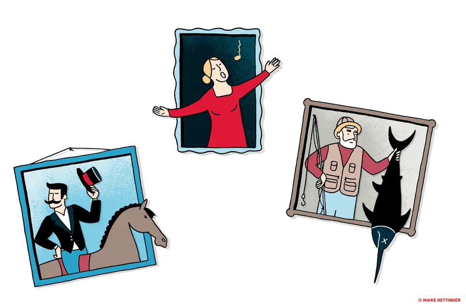 Hobbys / Illustrationen für die Stuttgarter Nachrichten