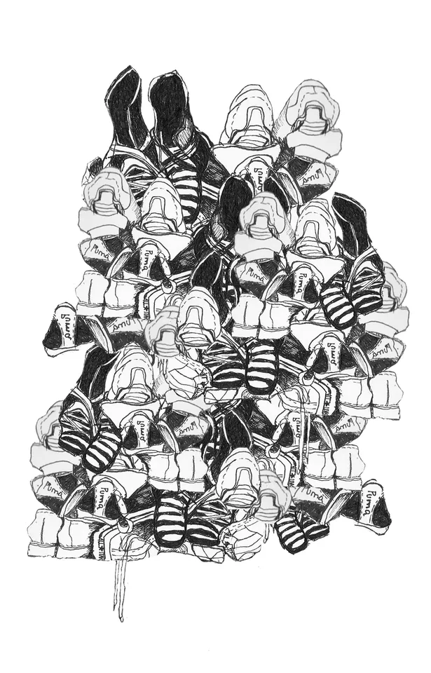 Buggy mit Schuhen