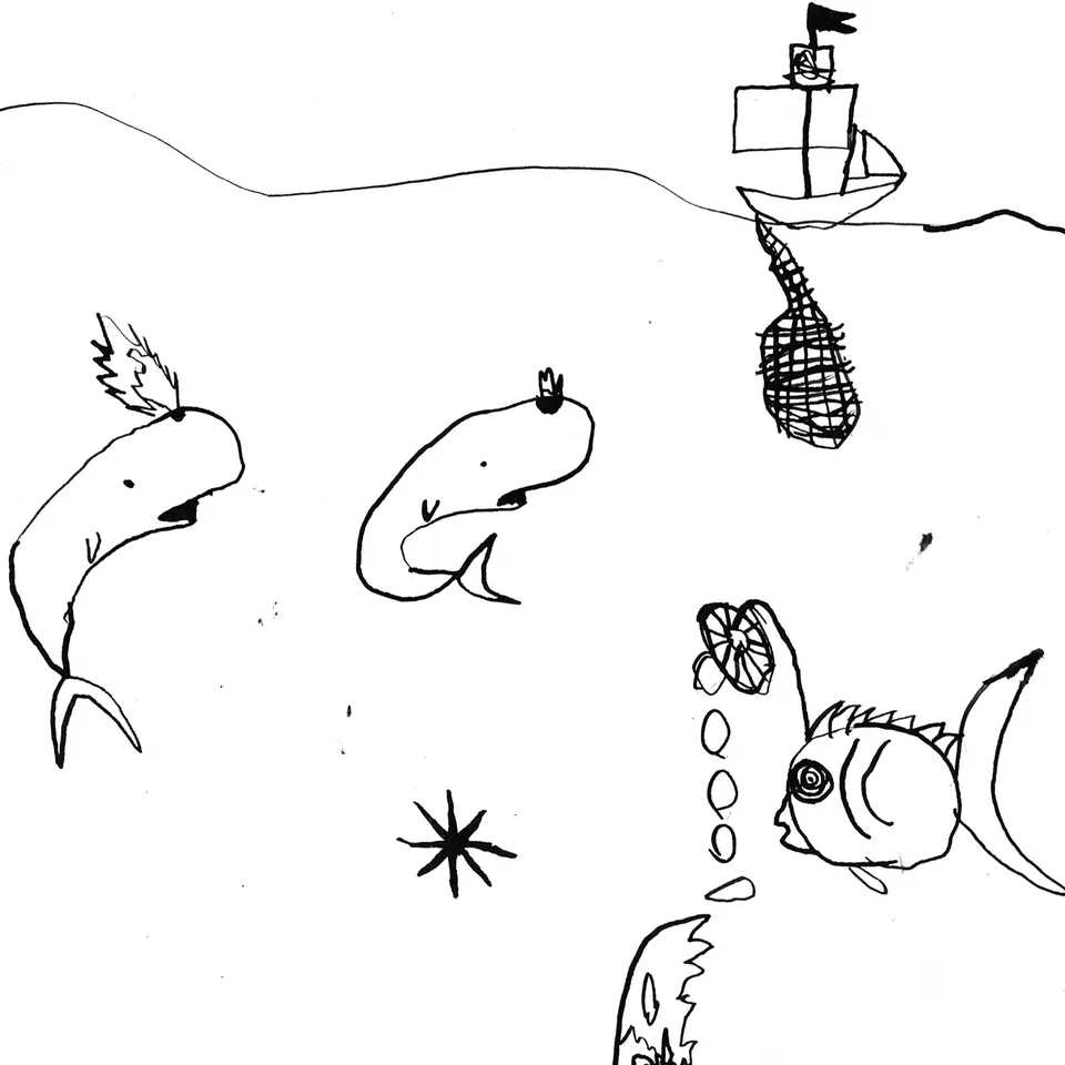 Fynn Richter (6 J.) / Tiefsee mit Laternenfisch