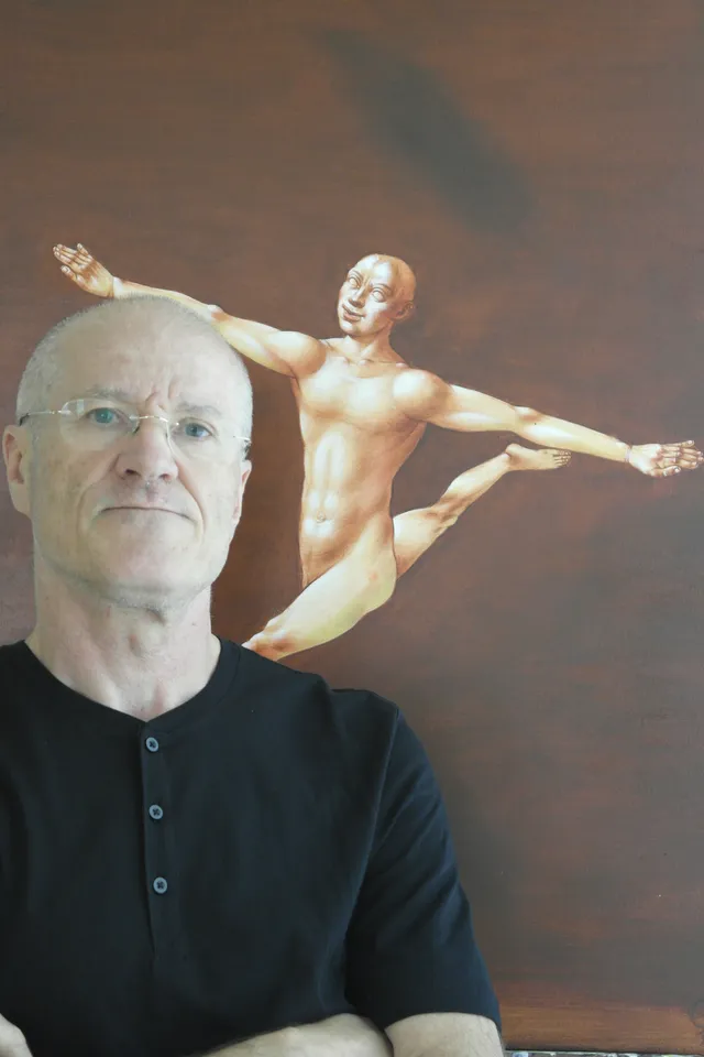 George Gheorghe in seinem Atelier, Esterházygasse