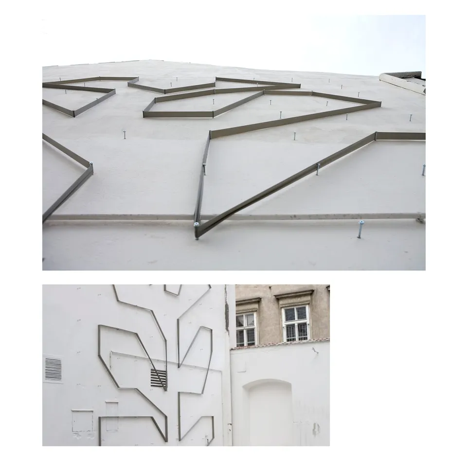 Lisa Pock, ohne Titel, 2008 (Wandarbeit), das weisse Haus, Wien