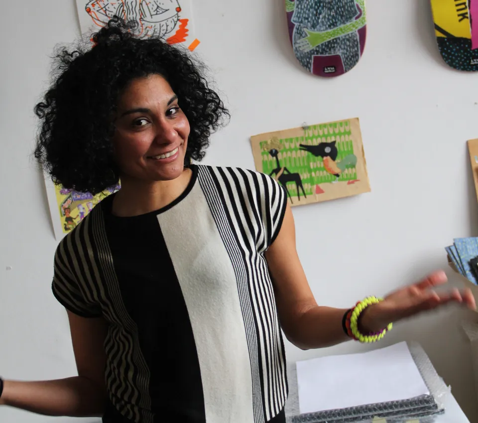 Lym Moreno in ihrem Atelier im WUK