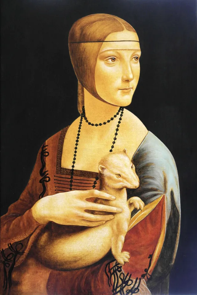 George Gheorghe, Kopie nach Leonardos Dame mit dem Hermelin
