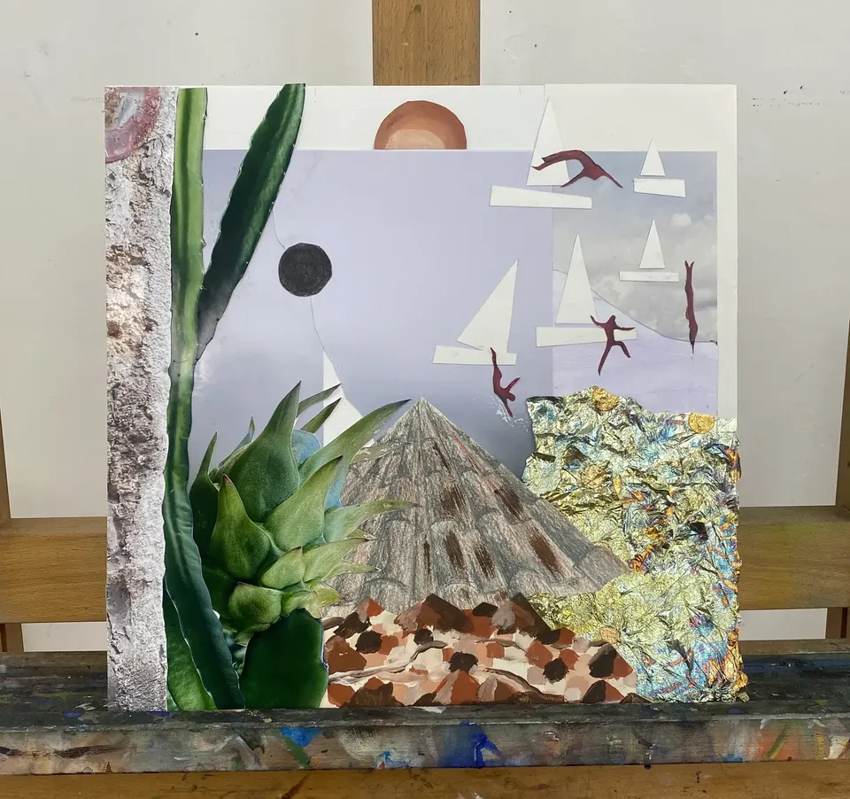 Die gemalte Collage