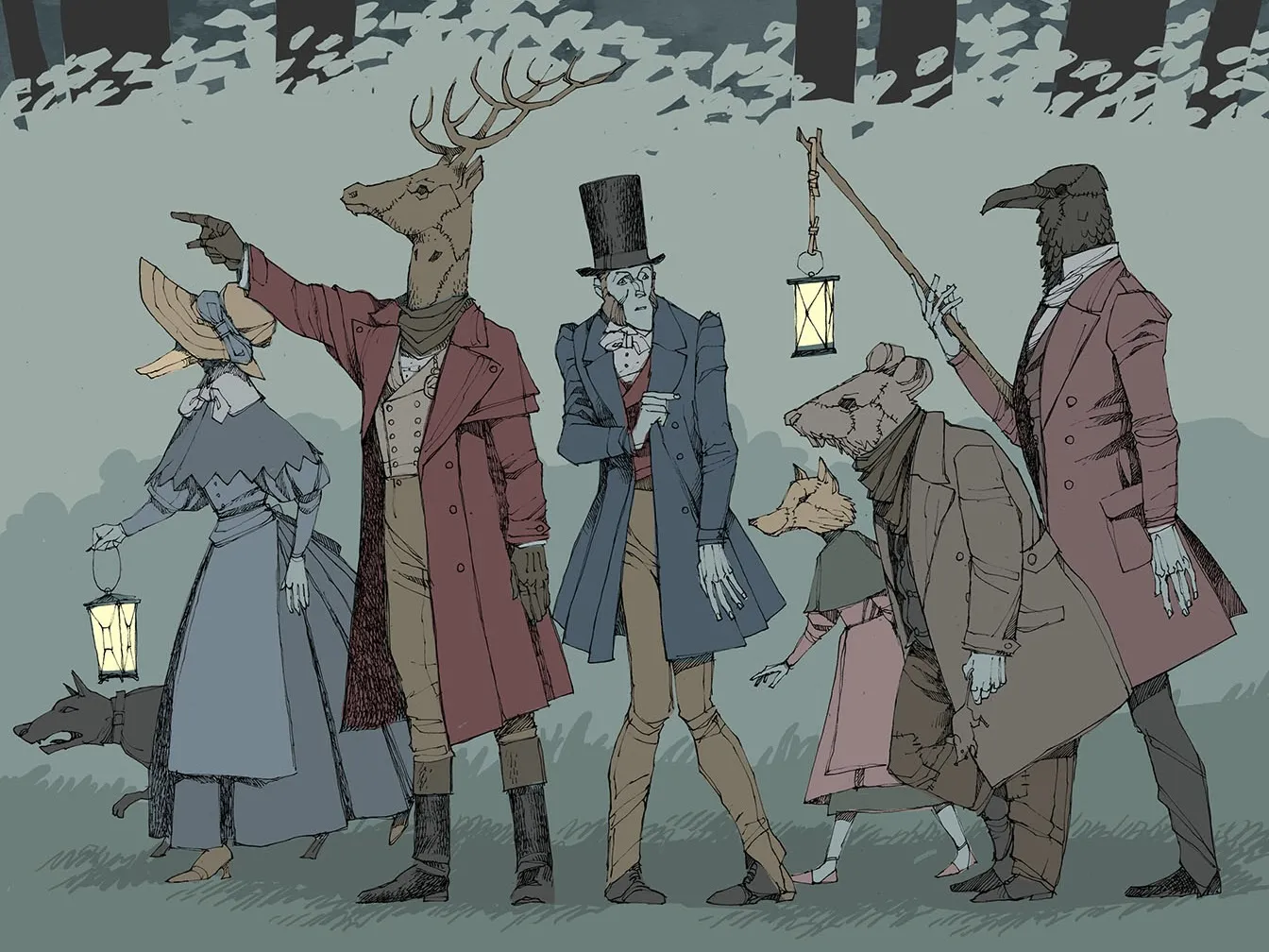 Eugenio Belgrado · Illustrations für die Graphic-Novel "Hedera"