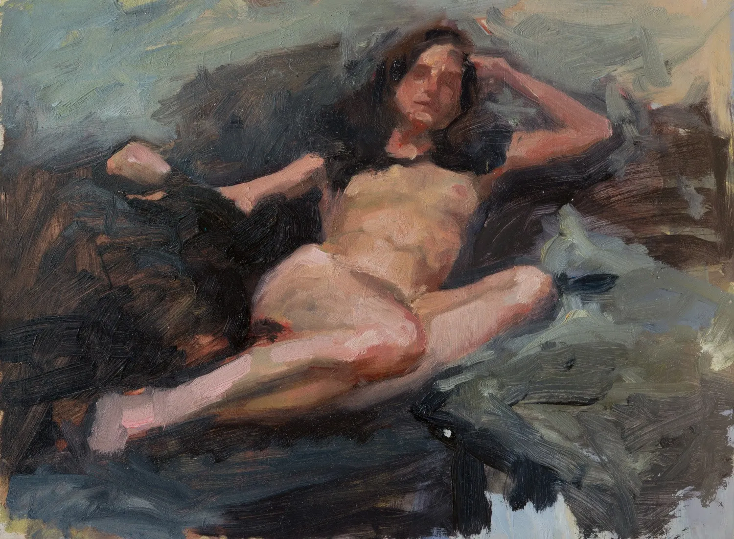 Sofia Zuluaga · Reclining Nude